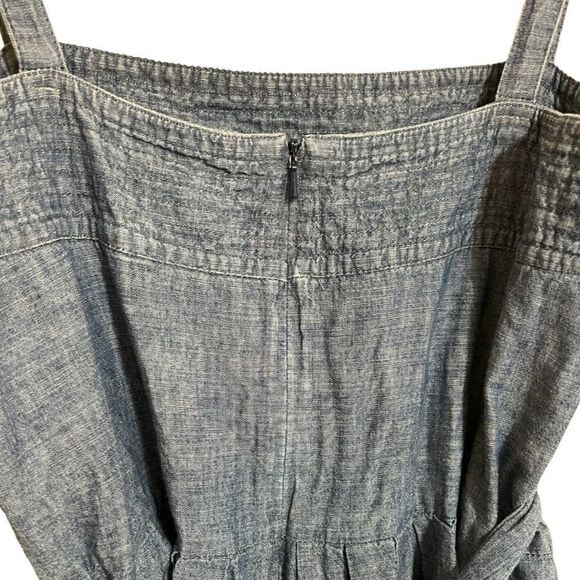 TALBOTS Chambray Denim Tie-Back Sundress 4 - Picture 5 of 7
